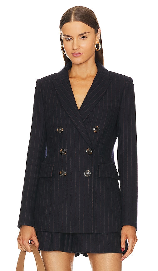 Veronica Beard Ellette Dickey Jacket in Navy