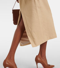 Veronica Beard Kimpton linen-blend midi skirt