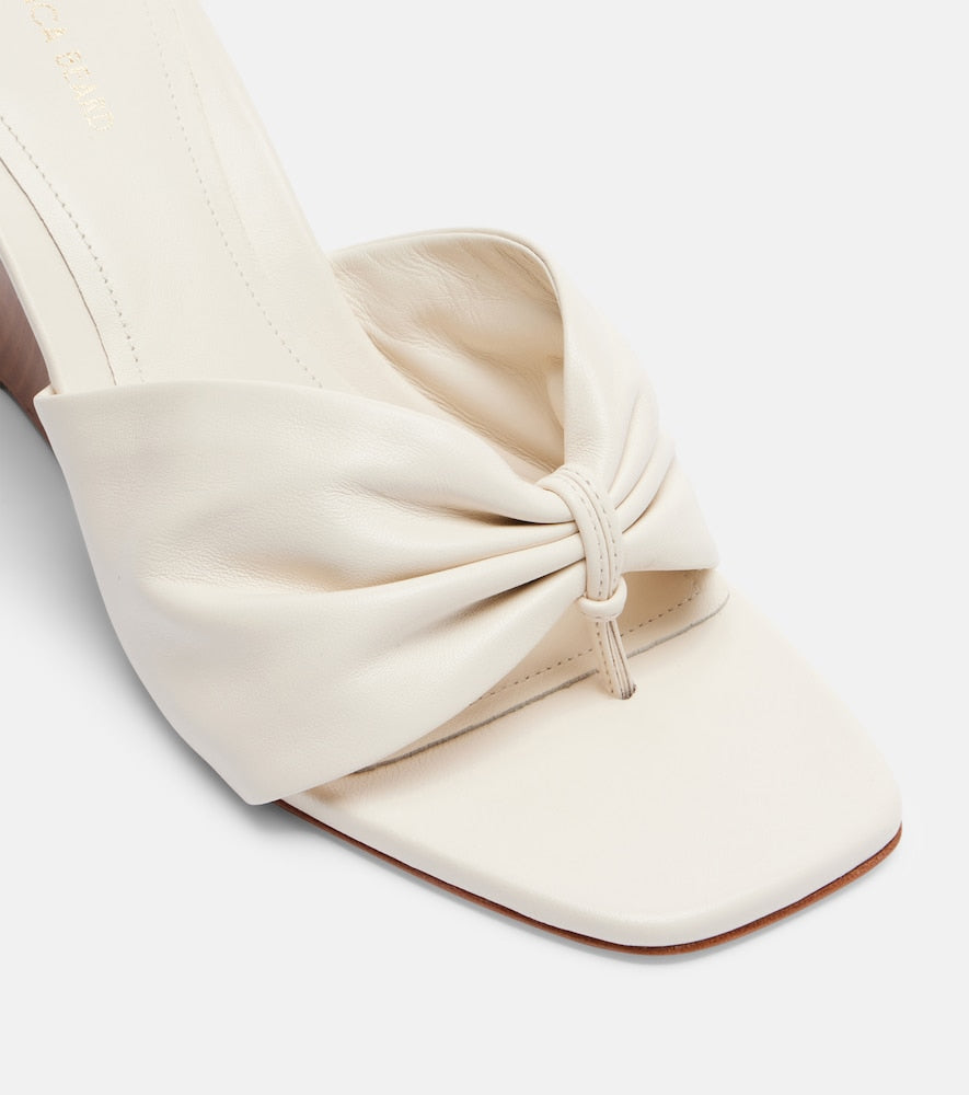 Veronica Beard Leather wedge sandals