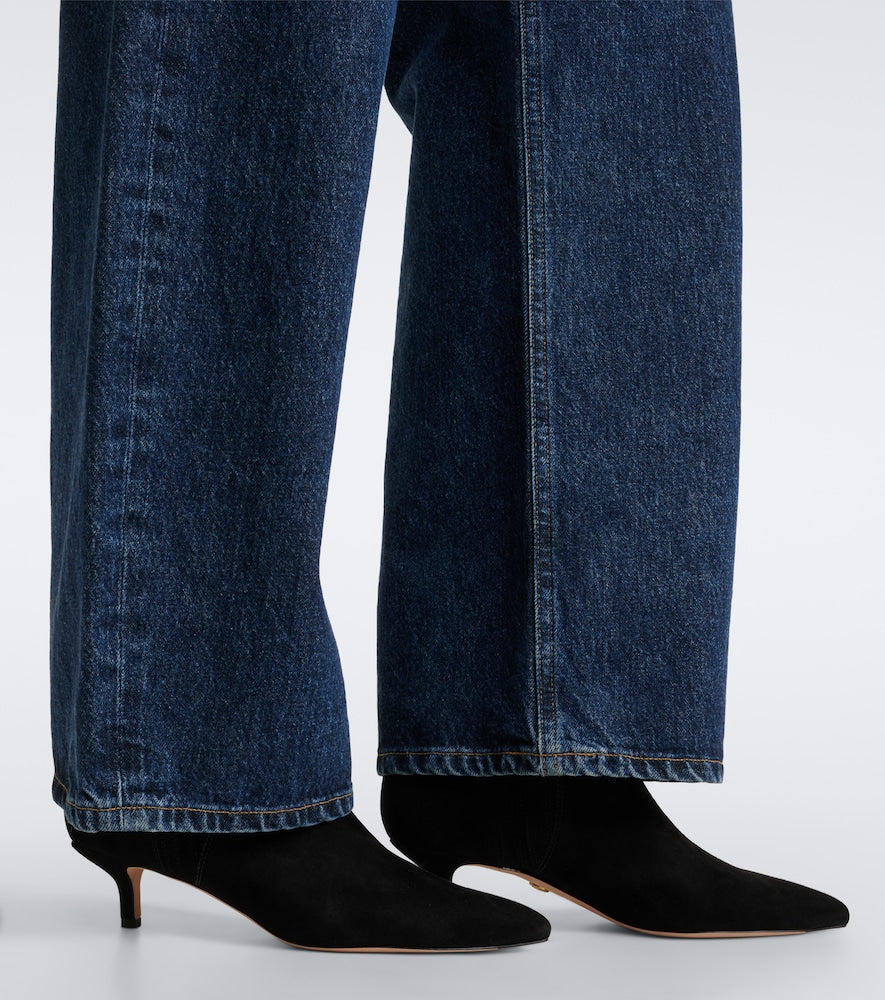 Veronica Beard Lisa suede ankle boots