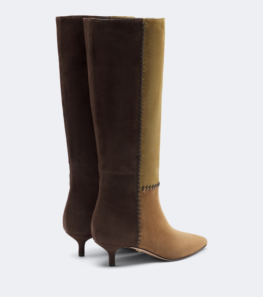 Veronica Beard Lisa suede knee-high boots