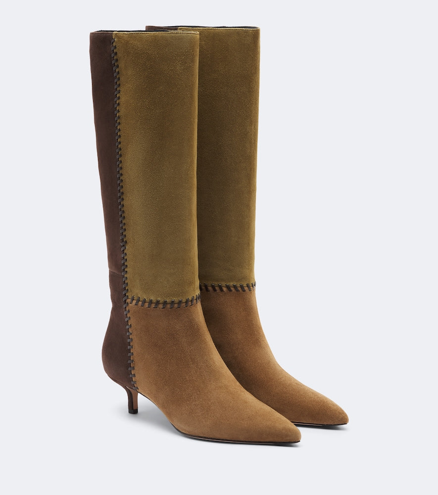 Veronica Beard Lisa suede knee-high boots