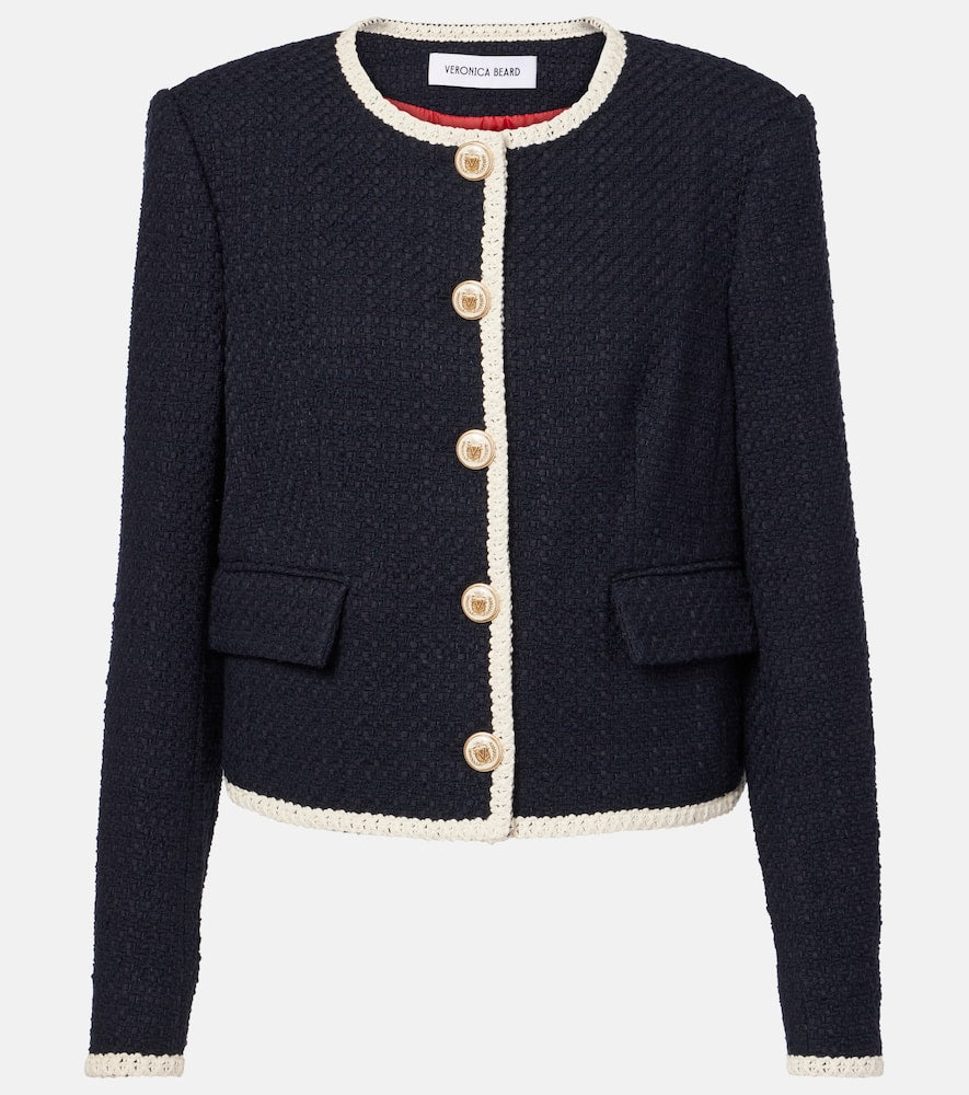 Veronica Beard Mabel cropped tweed jacket
