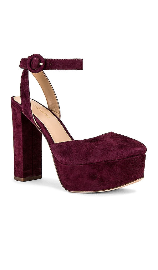 Veronica Beard Magda Heel in Wine
