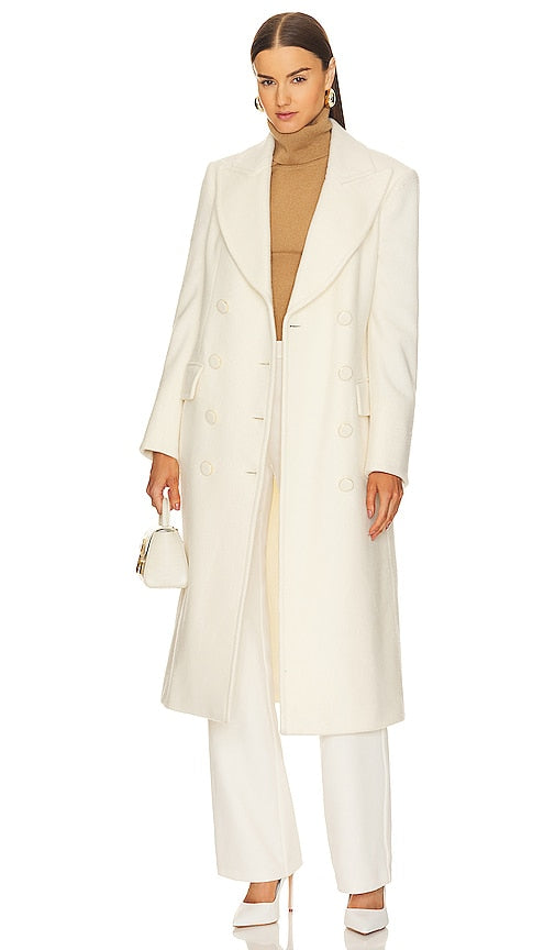 Veronica Beard Nalida Dicket Coat in Ivory