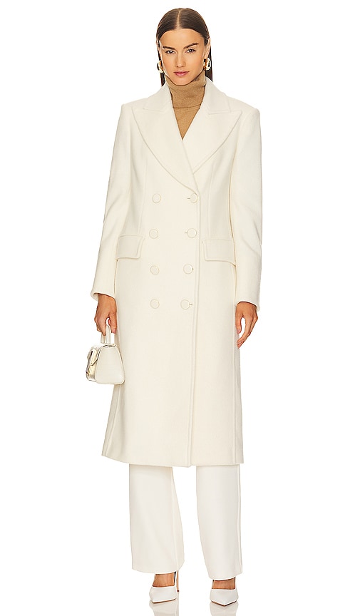 Veronica Beard Nalida Dicket Coat in Ivory - Veronica Beard - Manteau Nalida Dicket en ivoire - Veronica Beard Nalida 象牙色 Dicket 外套 - Veronica Beard Nalida Dicket Mantel in Elfenbein - Veronica Beard Nalida DICKET 코트 색상 - Cappotto Dicket Veronica Beard Nalida in avorio