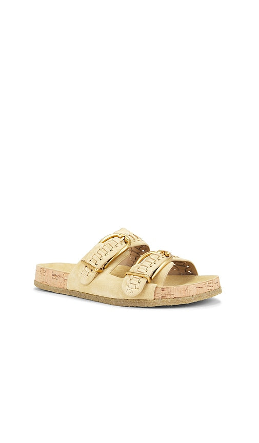 Veronica Beard Page Sandal in Beige