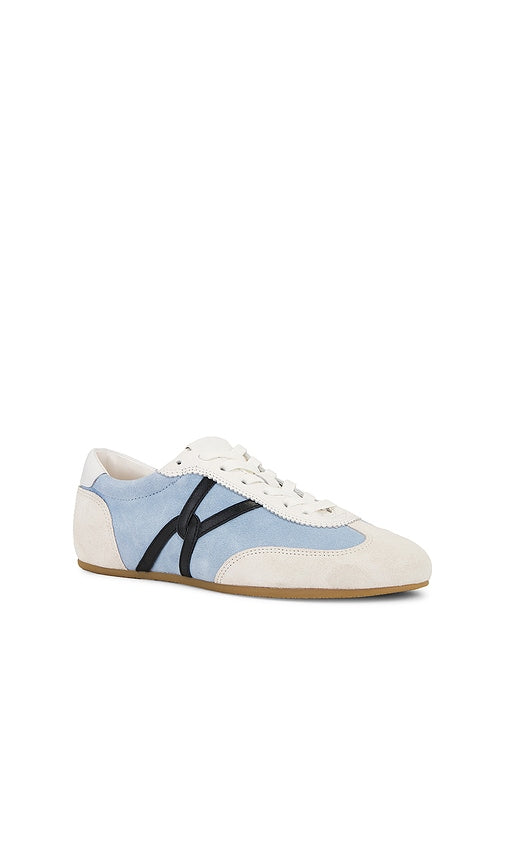 Veronica Beard Riviera Sneaker in Baby Blue,Cream