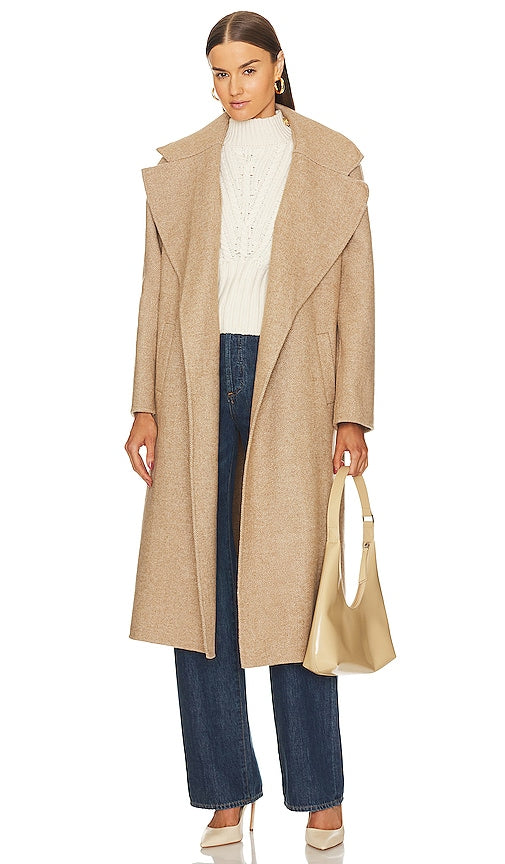 Veronica Beard Roberta Coat in Tan - Veronica Beard Manteau Roberta en beige - Veronica Beard Roberta 黄褐色外套 - Veronica Beard Roberta Mantel in Hellbraun - Veronica Beard 로베르타 코트 - Cappotto Veronica Beard Roberta in marrone chiaro