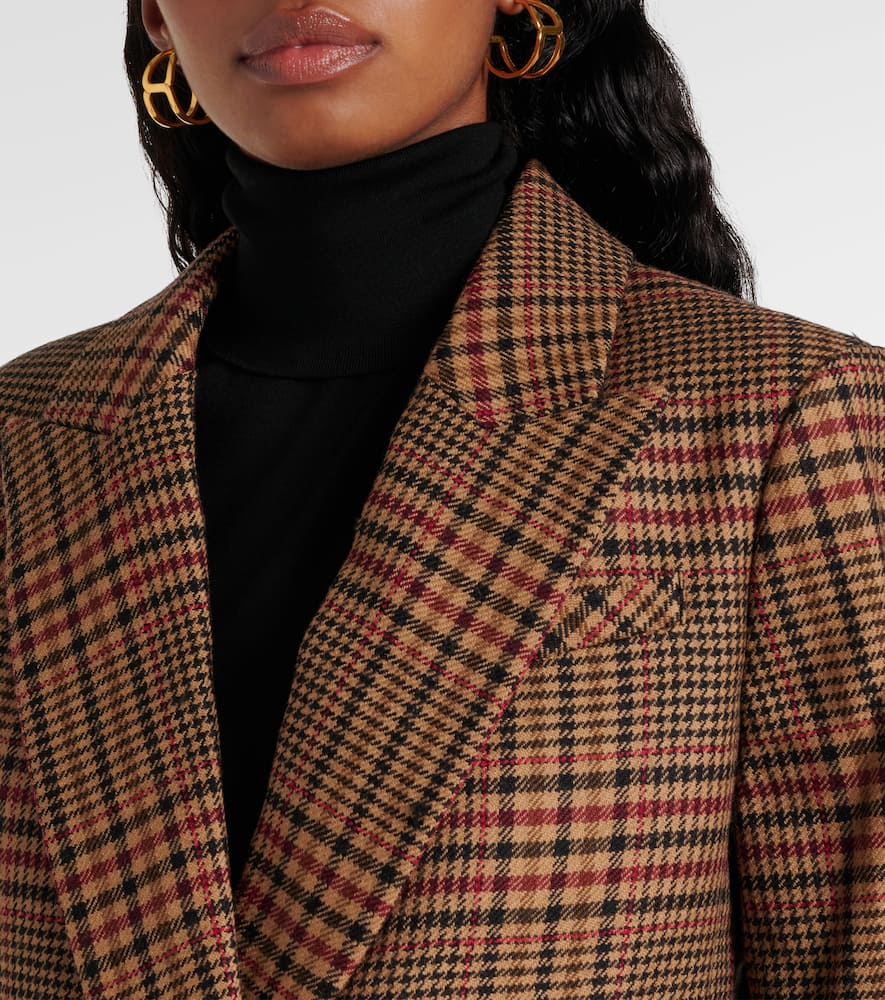 Veronica Beard Sevyn plaid virgin wool blazer