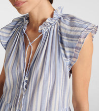 Veronica Beard Striped cotton minidress