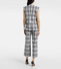 Veronica Beard Tamara plaid cotton-blend vest