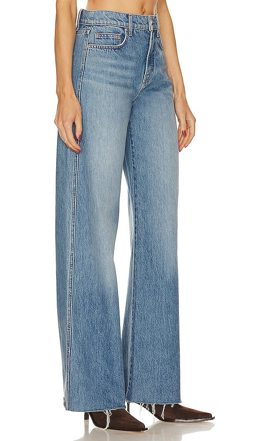 Veronica Beard Taylor High Rise Wide Leg in Blue