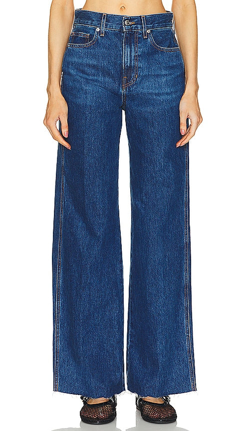 Veronica Beard Taylor High Rise Wide Leg in Blue - Veronica Beard Taylor - Jambe large et taille haute - Bleu - Veronica Beard Taylor 蓝色高腰阔腿裤 - Veronica Beard Taylor High Rise Wide Leg in Blau - Veronica Beard Taylor 하이 라이즈 와이드 레그 블루 색상 - Veronica Beard Taylor a vita alta con gamba larga in blu