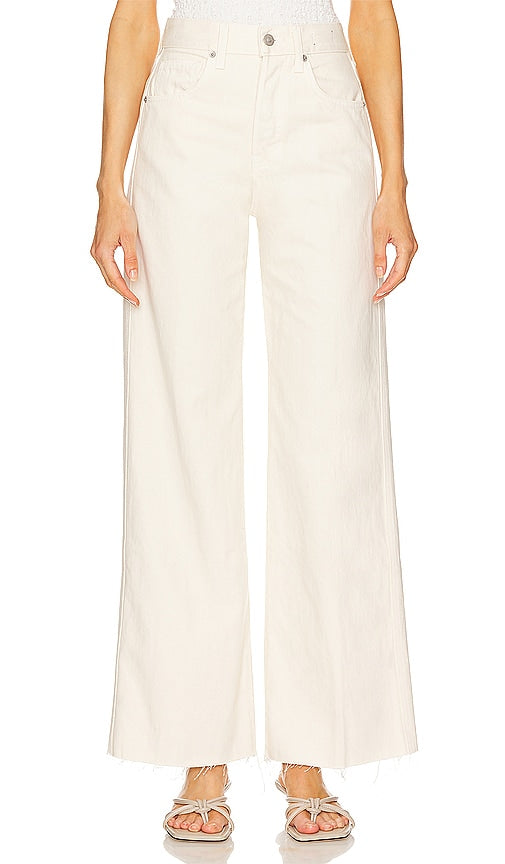 Veronica Beard Taylor High Rise Wide Leg in Ivory - Veronica Beard Taylor - Jambe large taille haute en ivoire - Veronica Beard Taylor 象牙色高腰阔腿裤 - Veronica Beard Taylor High Rise Wide Leg in Elfenbein - Veronica Beard Taylor 하이 라이즈 와이드 레그 in Ivory - Gamba larga a vita alta Veronica Beard Taylor in avorio