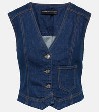 Veronica Beard Valeria denim vest