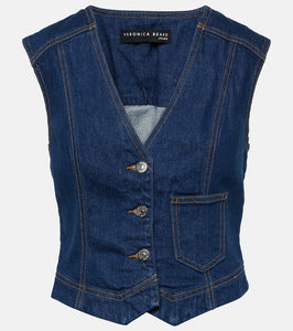 Veronica Beard Valeria denim vest