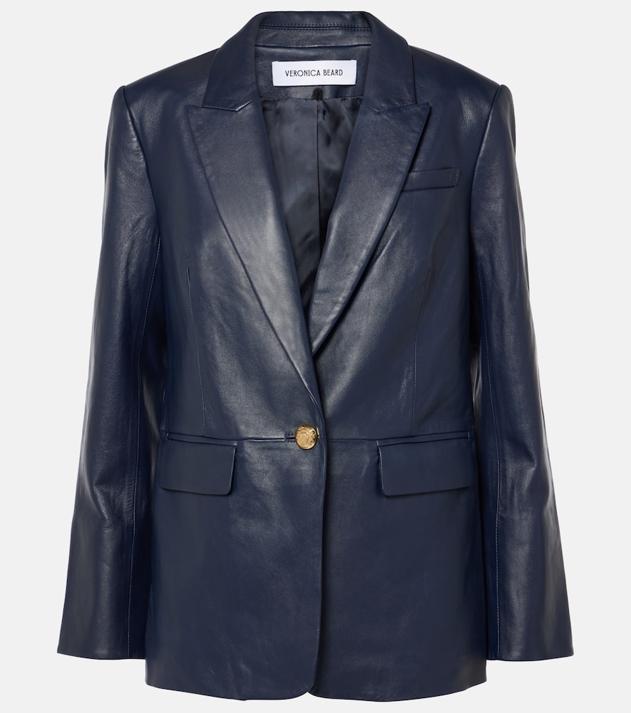 Veronica Beard Vega leather blazer