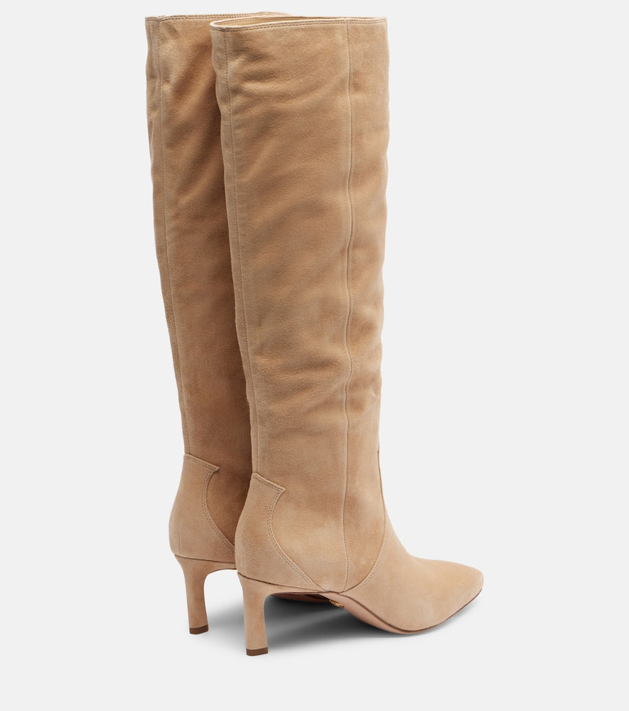 Beige Veronica Beard Kinna 55 suede knee-high boots - Knee-high Boots