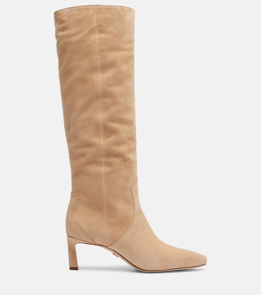 Beige Veronica Beard Kinna 55 suede knee-high boots - Knee-high Boots
