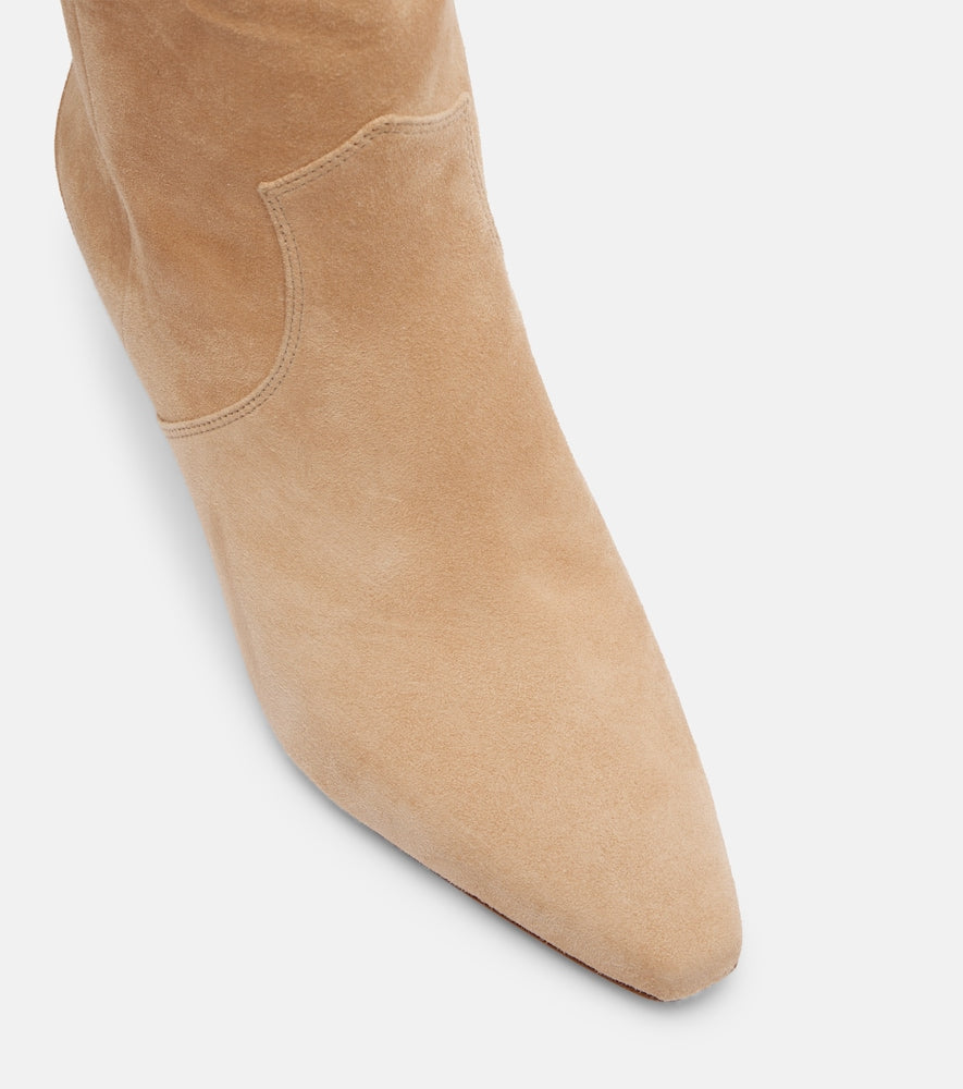 Beige Veronica Beard Kinna 55 suede knee-high boots - Knee-high Boots