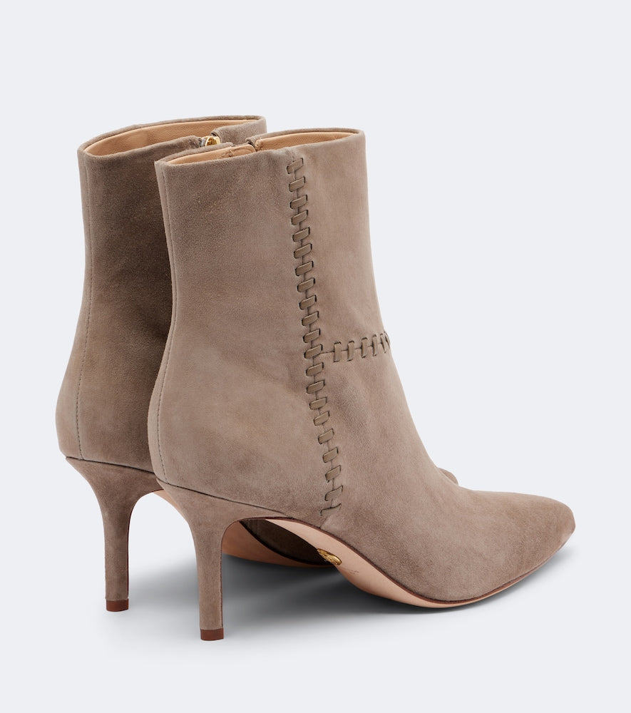 Beige Veronica Beard Lisa suede ankle boots - Ankle Boots