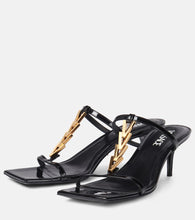 Versace 40 patent leather sandals