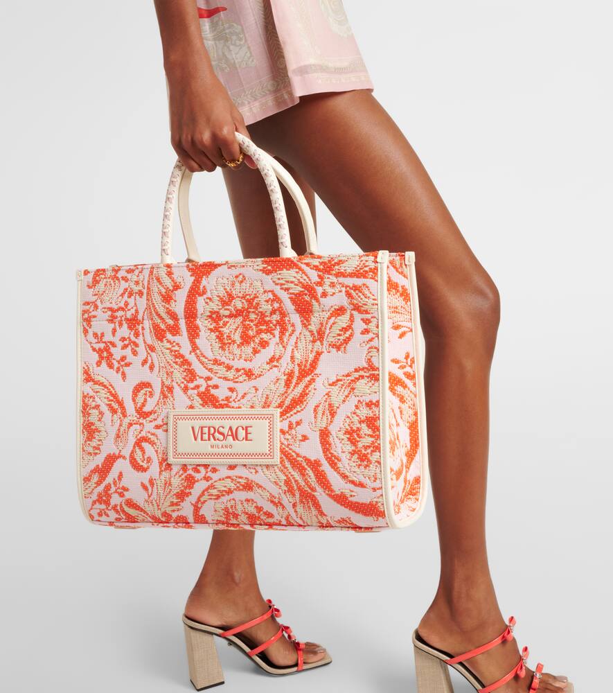 Versace Athena Barocco Large leather tote bag