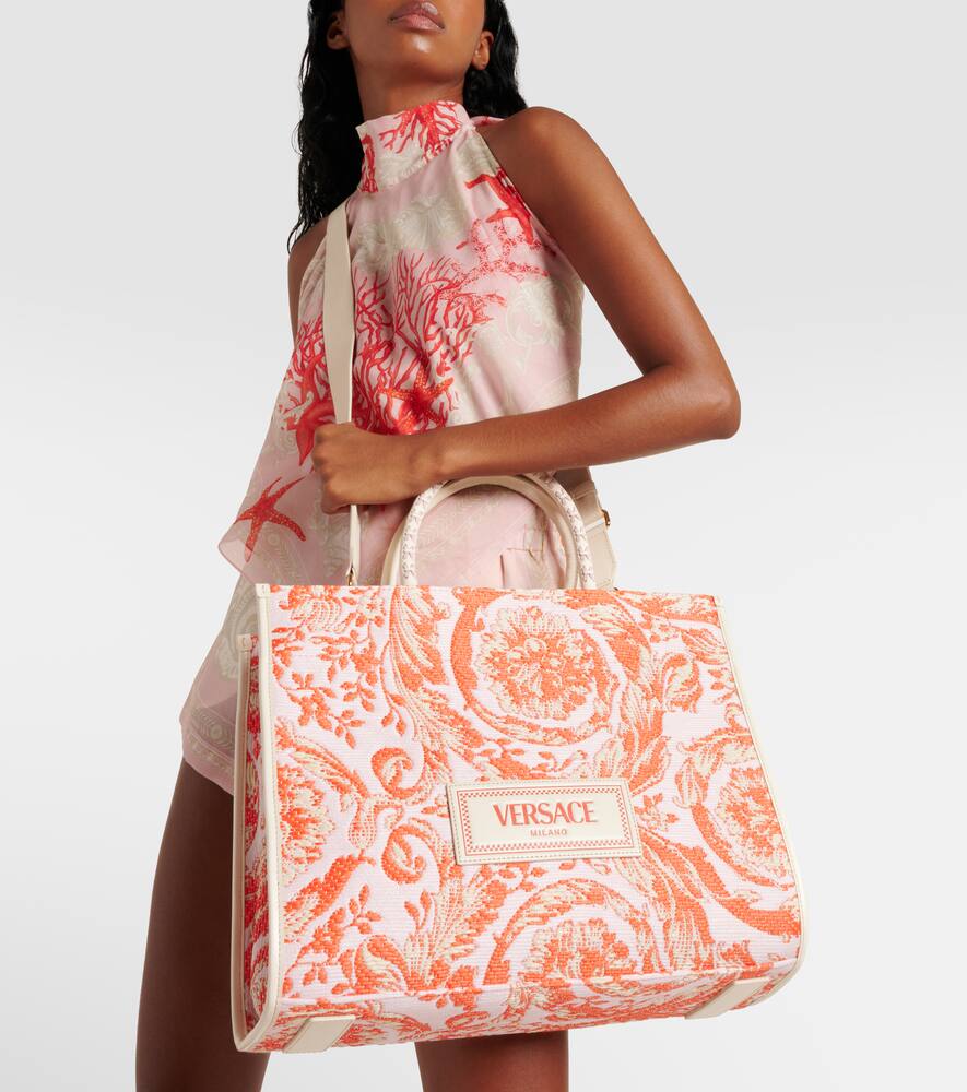 Versace Athena Barocco Large leather tote bag