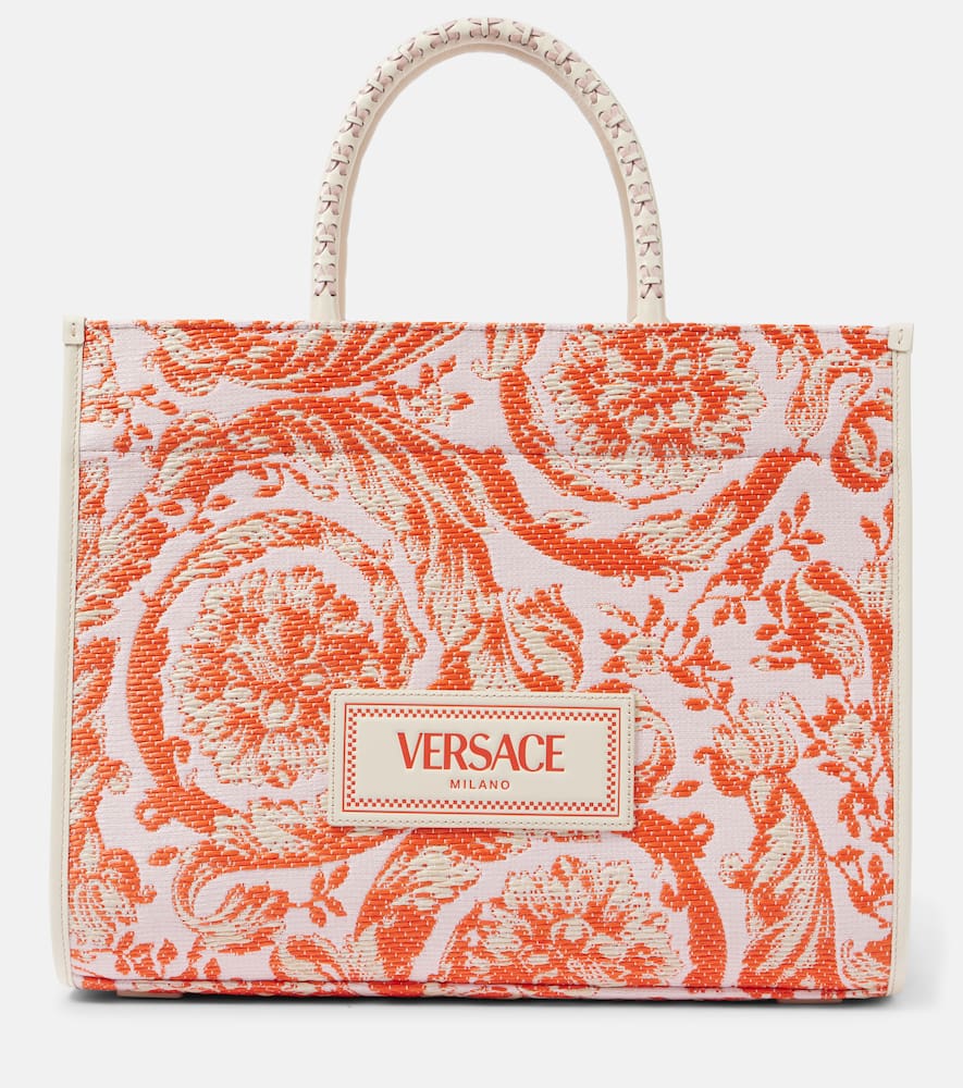 Versace Athena Barocco Large leather tote bag