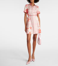 Versace Barocco Sea silk twill shirt dress
