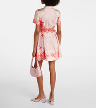 Versace Barocco Sea silk twill shirt dress