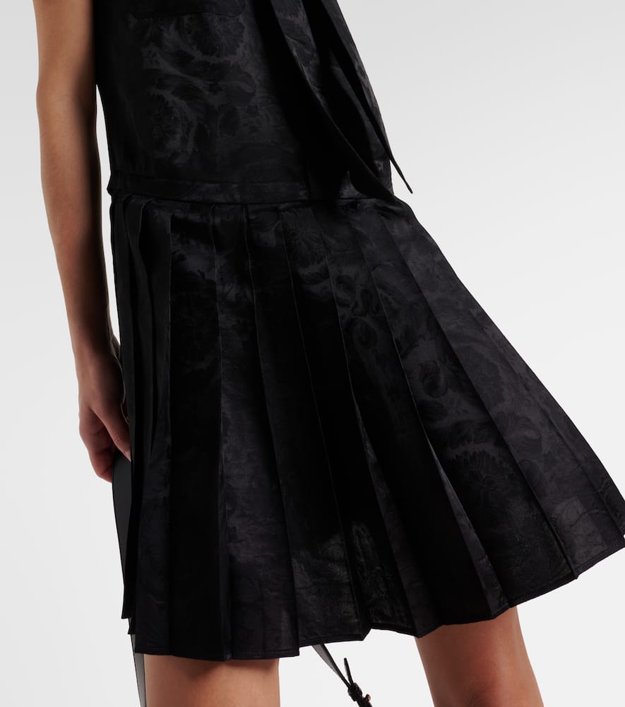 Versace Barocco crêpe de chine minidress