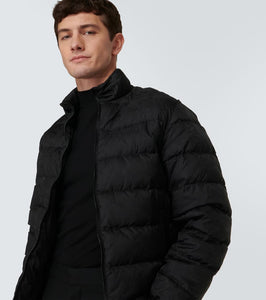 Versace Barocco jacquard puffer jacket