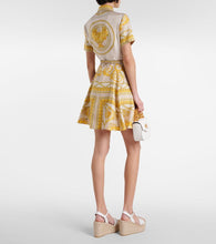 Versace Barocco silk twill shirt dress