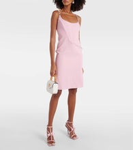 Versace Corset crêpe midi dress