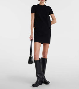Versace Cotton-blend tweed shift dress