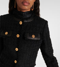 Versace Cropped boucl√É¬© jacket