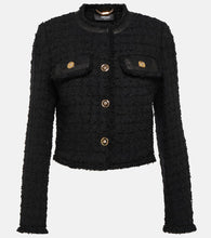 Versace Cropped boucl√É¬© jacket