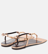Versace Crystal Medusa '95 croc-effect leather sandals