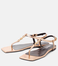 Versace Crystal Medusa '95 croc-effect leather sandals