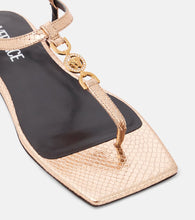 Versace Crystal Medusa '95 croc-effect leather sandals