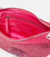 Versace Crystal Repeat Mini embellished leather shoulder bag