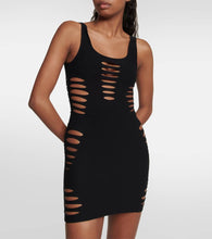 Versace Cutout jersey minidress