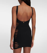 Versace Cutout jersey minidress