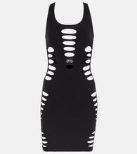 Versace Cutout jersey minidress