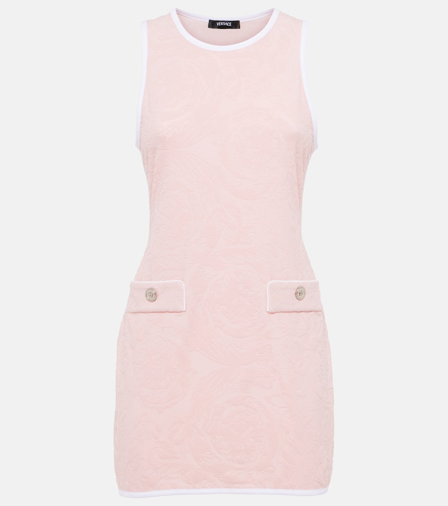 Versace Debossed minidress. 范思哲压纹迷你连衣裙