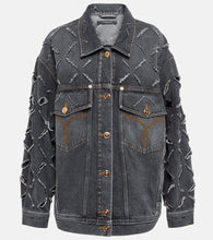 Versace Distressed denim jacket