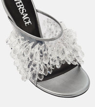 Versace Embellished PVC mules