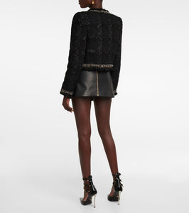 Versace Embellished tweed jacket